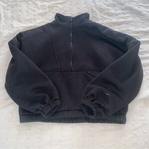 Black Half-Zip Pullover